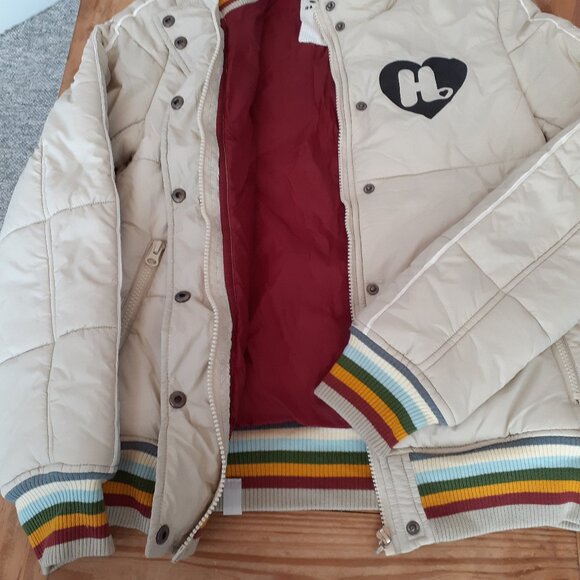 Harajuku Lovers Gwen Puffer Bomber Jacket No Doubt Rainbow Excellent condition M - Picture 5 of 8